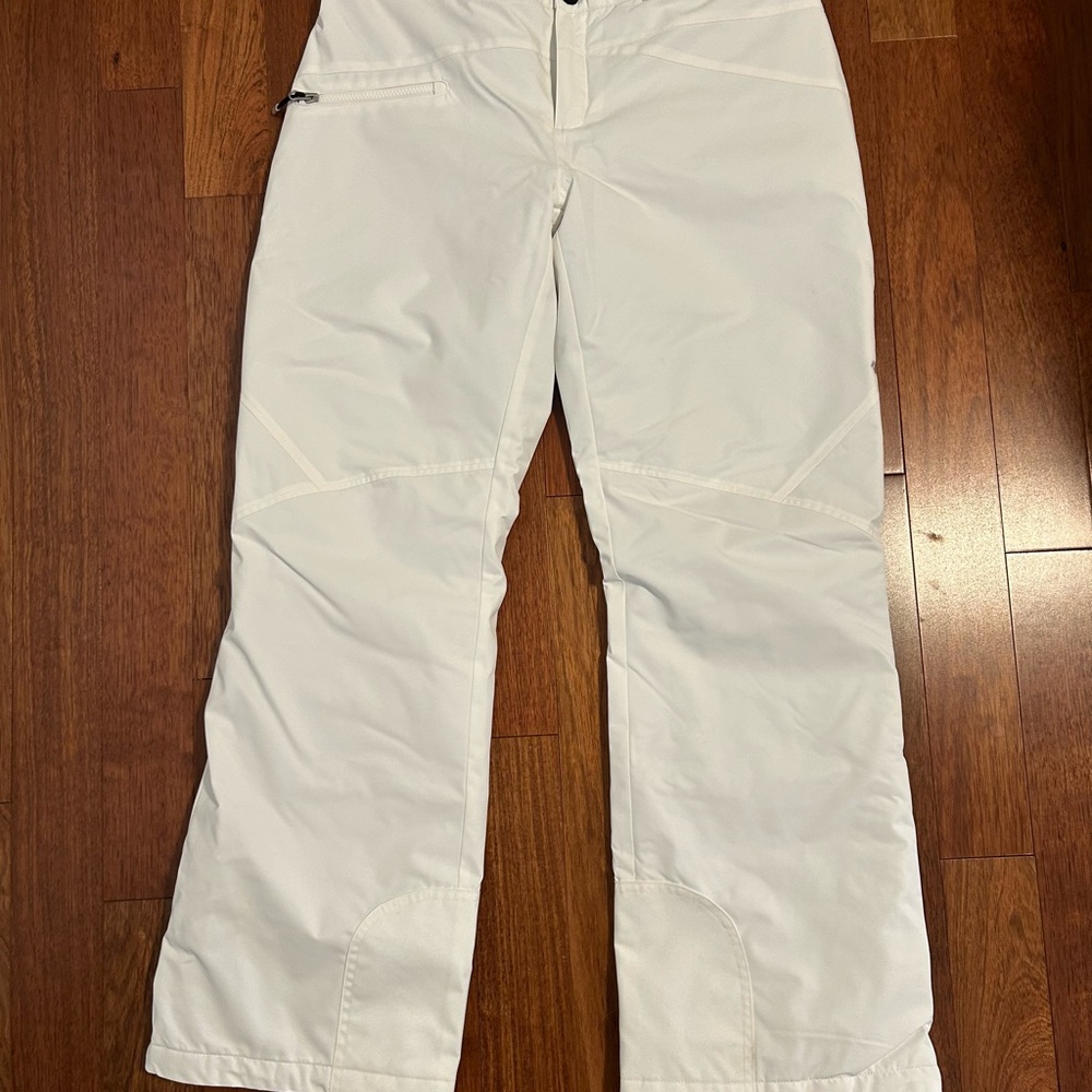Obermeyer White Snow Pants - worn once, like new!